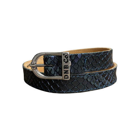 Botas de equitación De Niro Spur Straps Spur Straps - Regal Blue Snakeskin para equitación