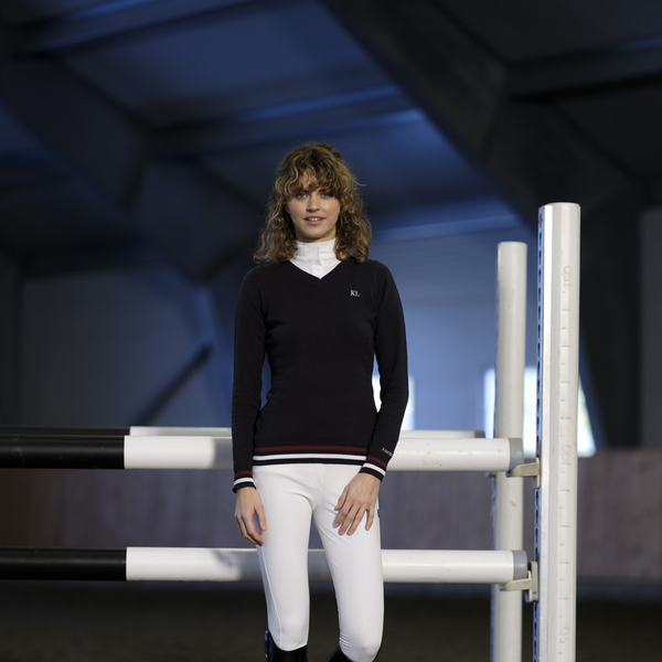 Camiseta técnica Kingsland Classic mujer Knitted V-neck detalle 5