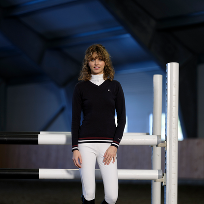 Camiseta técnica Kingsland Classic mujer Knitted V-neck detalle 5