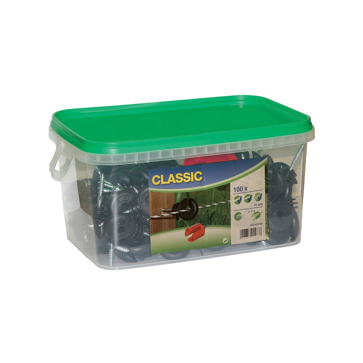 Kit cubo 100 uds aisladores con soporte destornillador Corral
