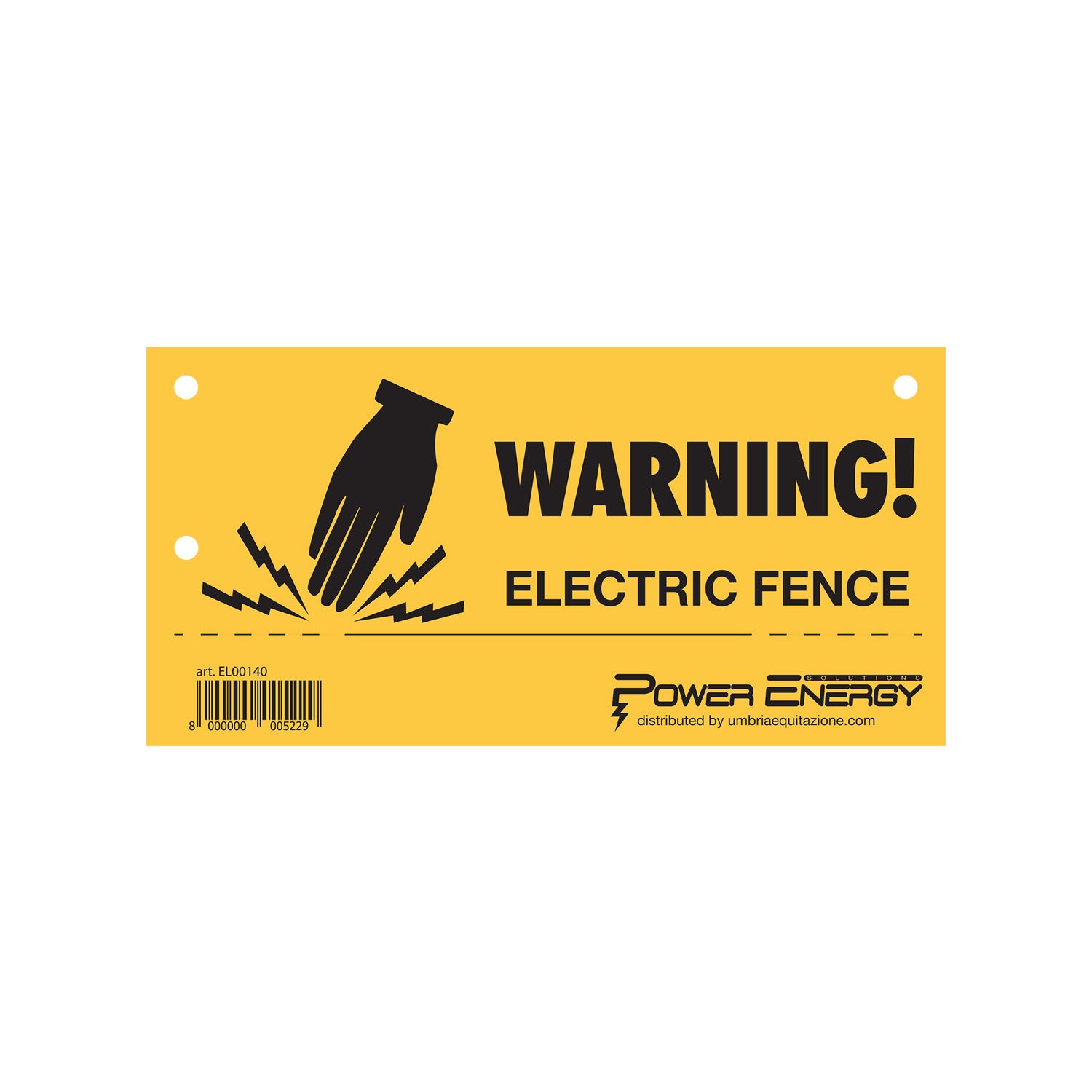 Placa de señalización de recinto Power Energy