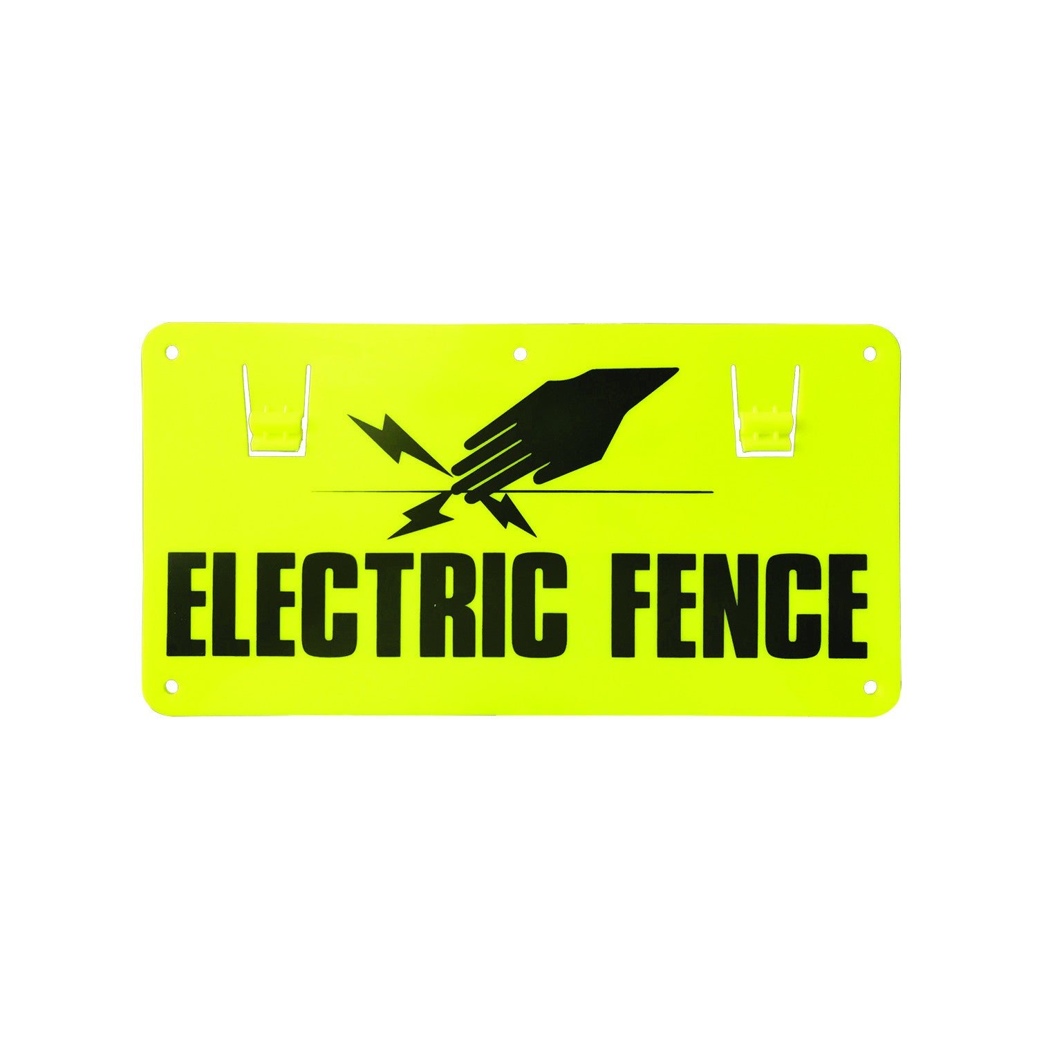 Placa de señalización para recinto con enganches Power Energy