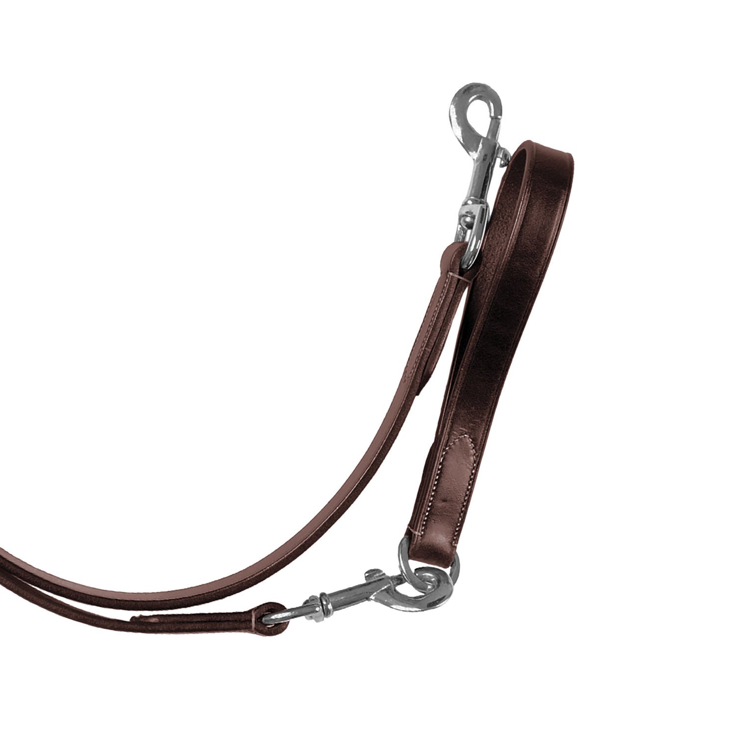 Riendas de retroceso de cuero Equestro - Marrón oscuro