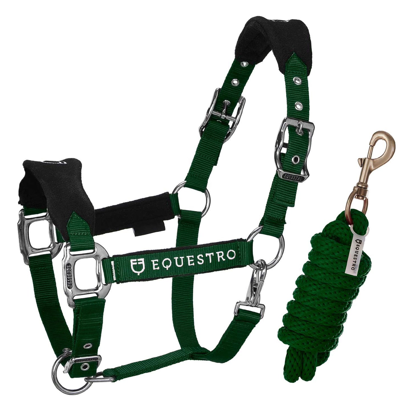Cabezada doble regulación ramal coordinado Equestro - Verde