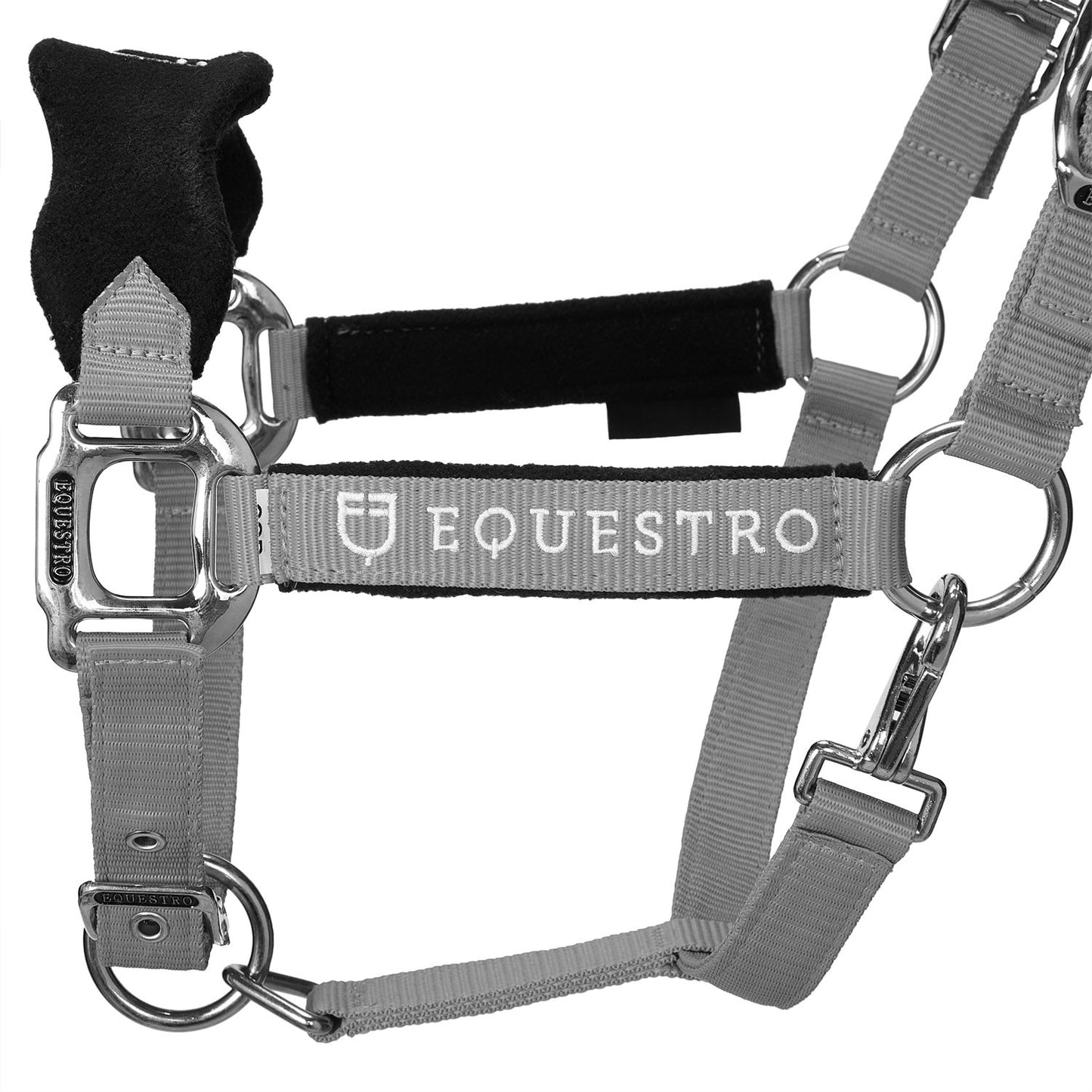 Cabezada doble regulación ramal coordinado Equestro - Gris