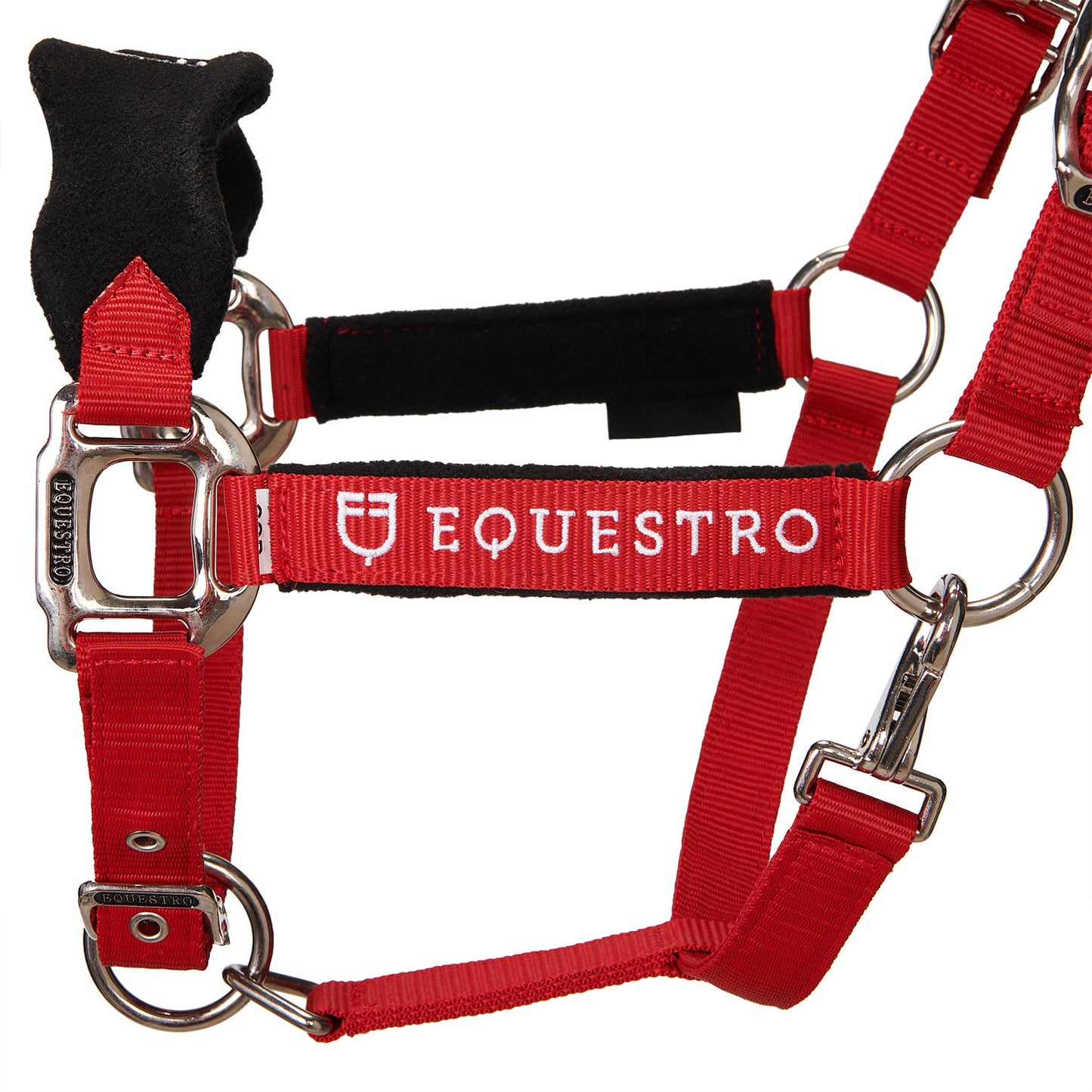 Cabezada doble regulación ramal coordinado Equestro - Rojo