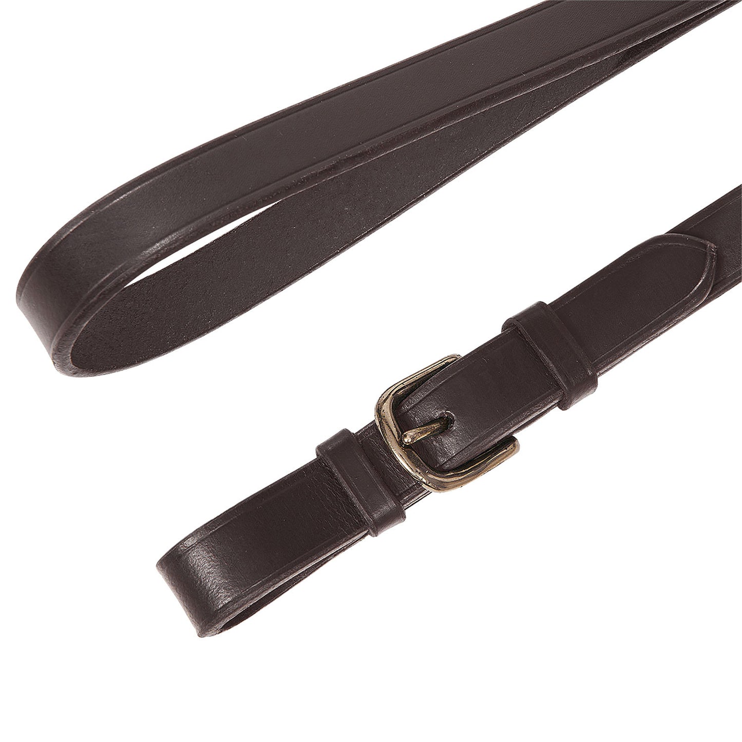 Cadena larga de latón resistente Equestro - Marrón oscuro