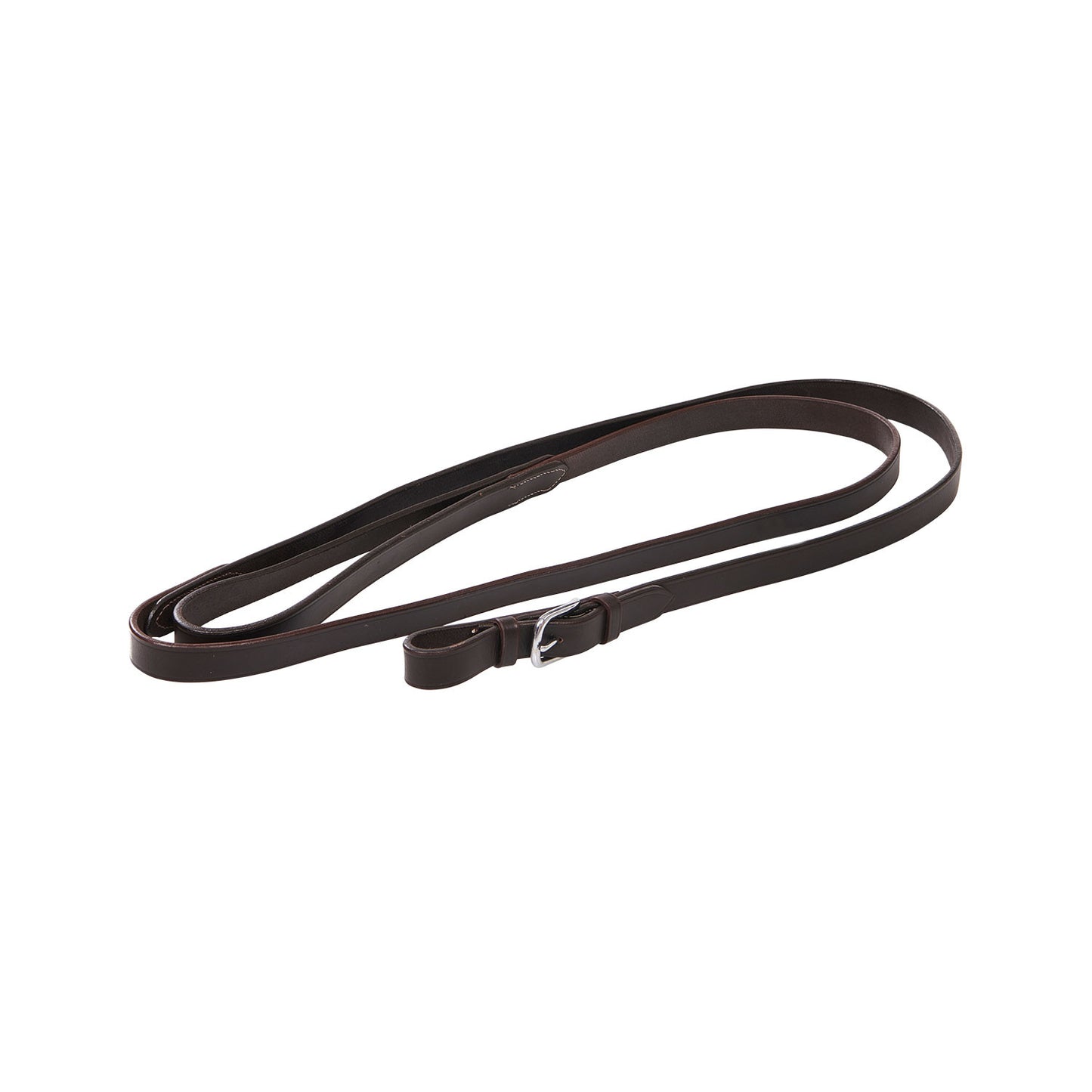 Cadena plateada larga agarre estable Equestro - Marrón oscuro