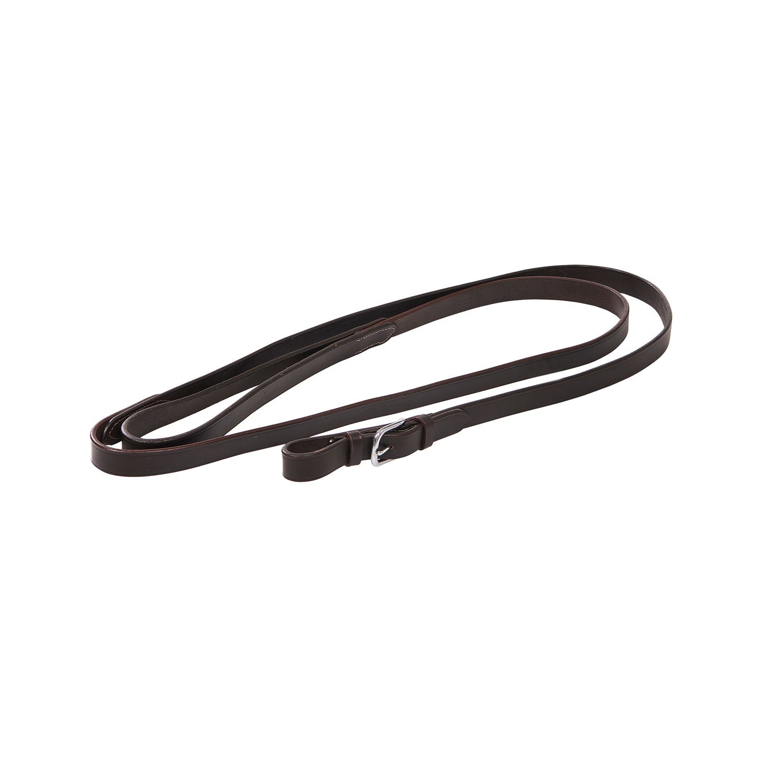Cadena plateada larga agarre estable Equestro - Marrón oscuro