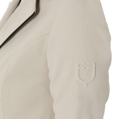 Chaqueta de mujer de concurso de tres botones Equestro - Oxford Tan