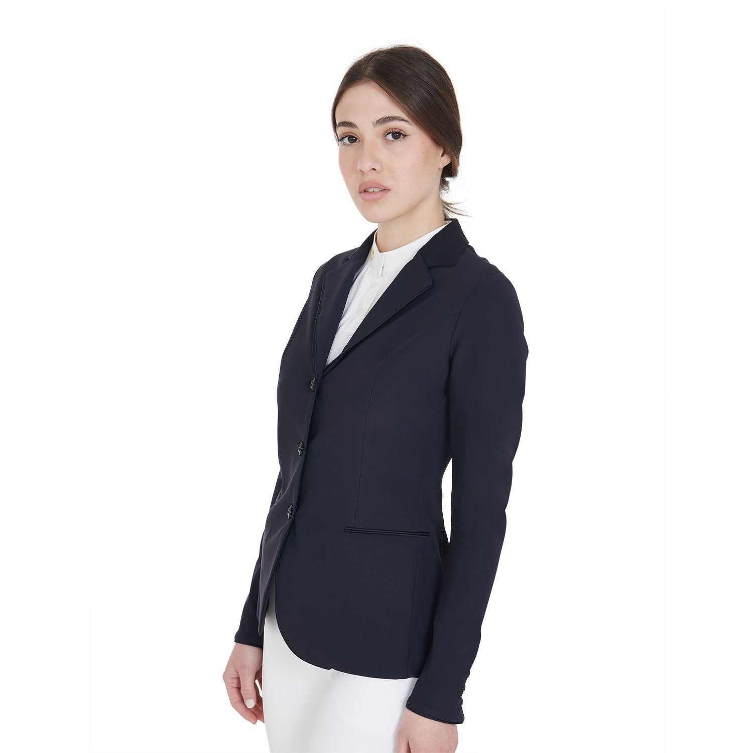 Chaqueta de mujer de concurso de tres botones Equestro
