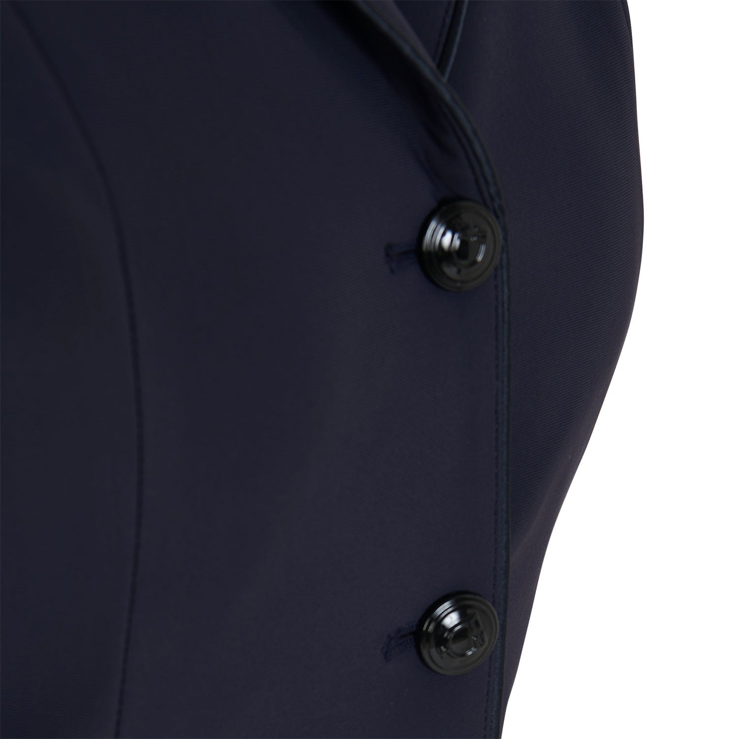 Chaqueta de mujer de concurso de tres botones Equestro - Azul marino