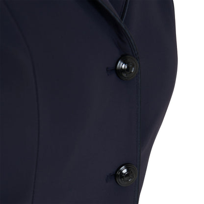 Chaqueta de mujer de concurso de tres botones Equestro - Azul marino