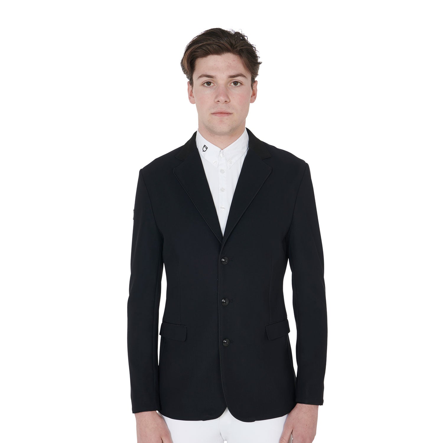Chaqueta de hombre de concurso de tres botones Equestro