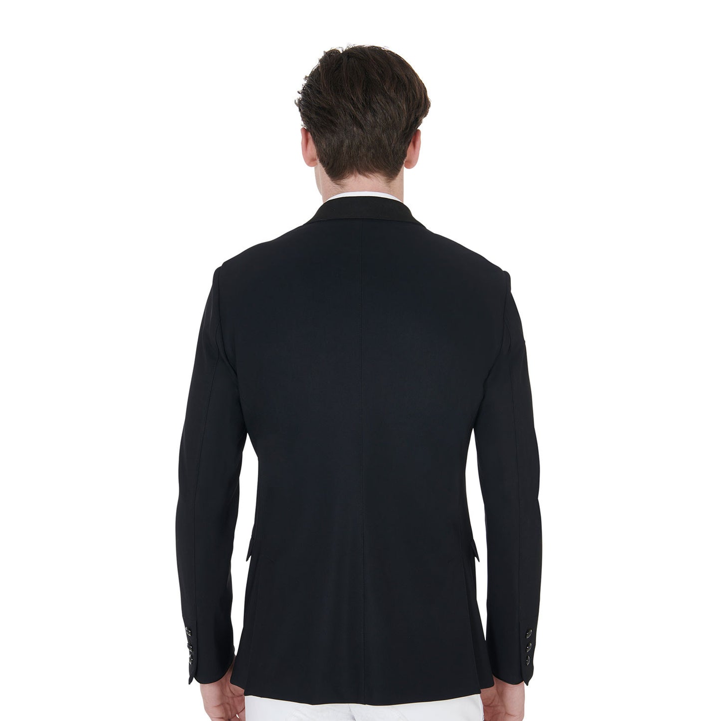 Chaqueta de hombre de concurso de tres botones Equestro - Negro