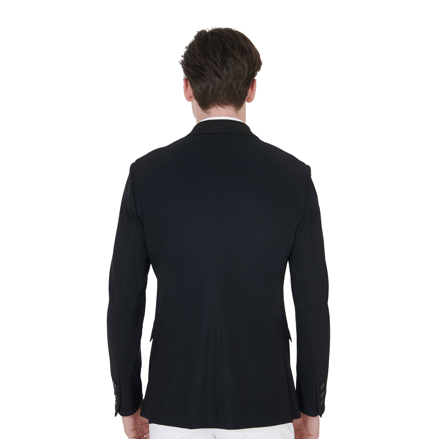 Chaqueta de hombre de concurso de tres botones Equestro - Negro