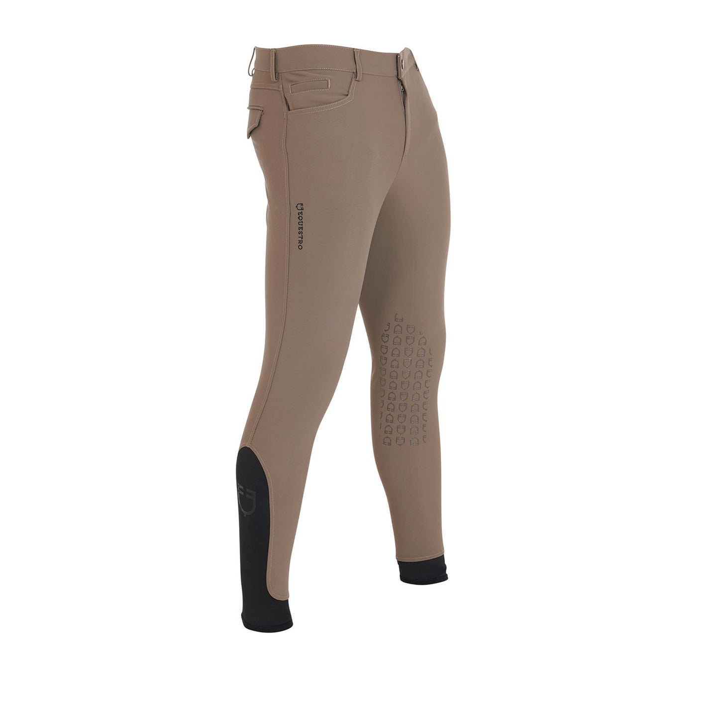 Pantalones de hombre slim fit grip con logo Equestro - Walnut