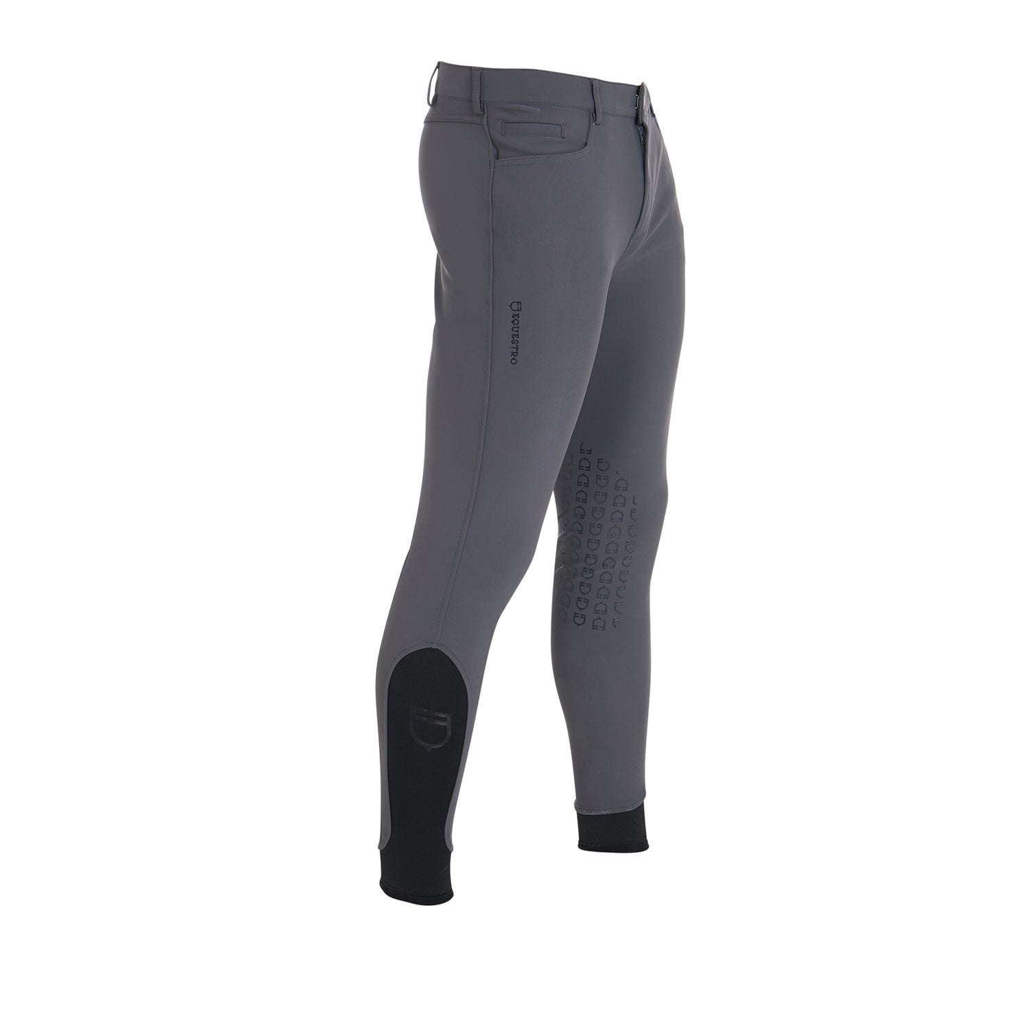 Pantalones de hombre slim fit grip con logo Equestro - Asphalt
