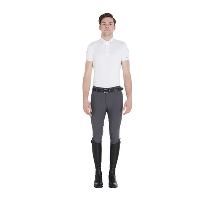 Pantalones de hombre slim fit grip con logo Equestro - Asphalt