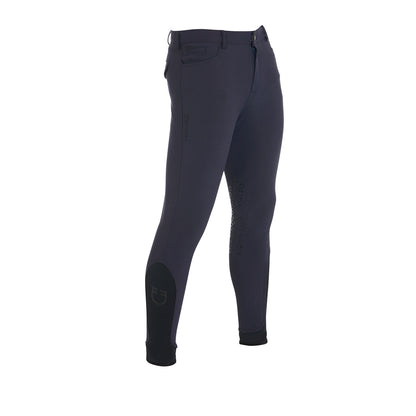 Pantalones de hombre slim fit grip con logo Equestro - Navy Blazer
