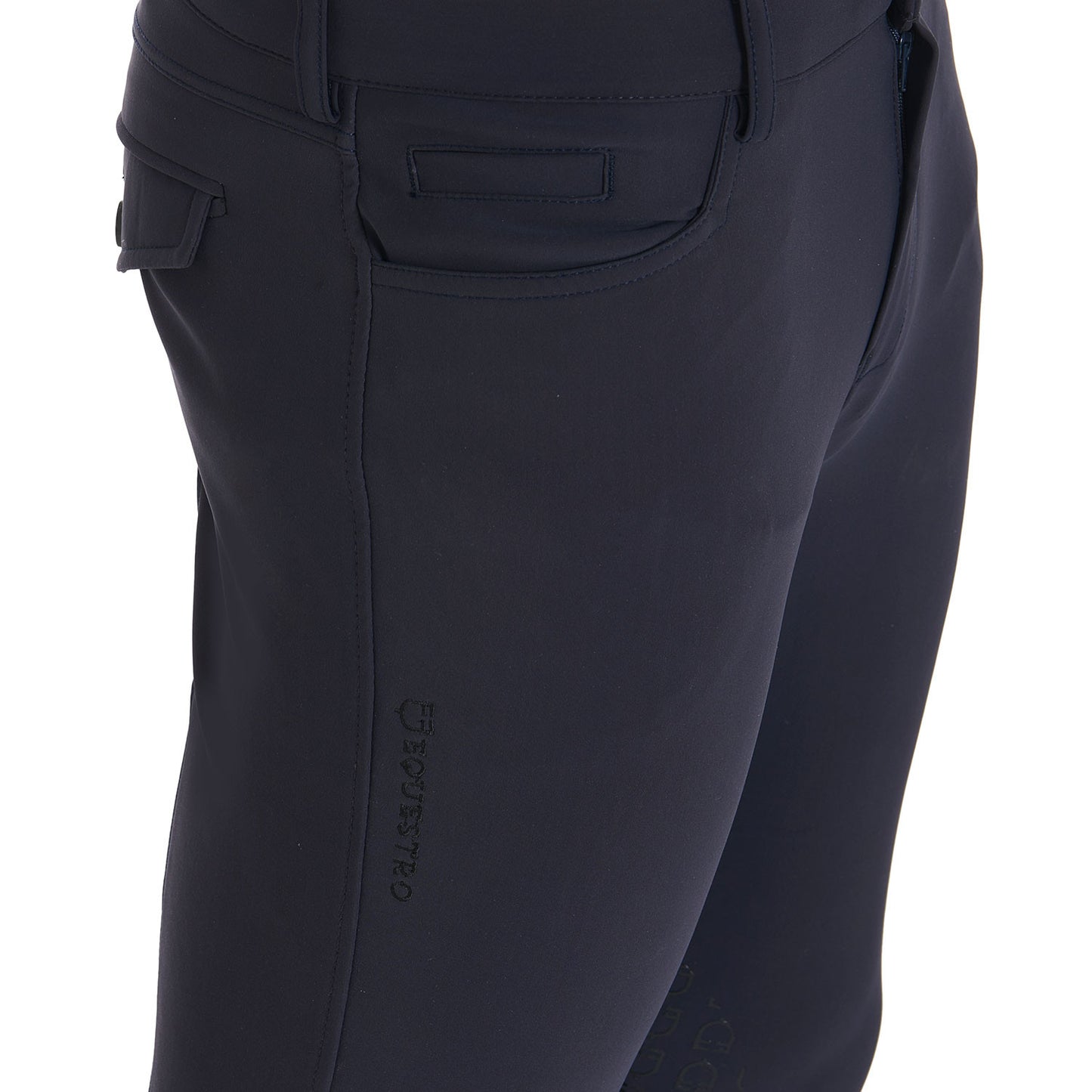 Pantalones de hombre slim fit grip con logo Equestro - Navy Blazer