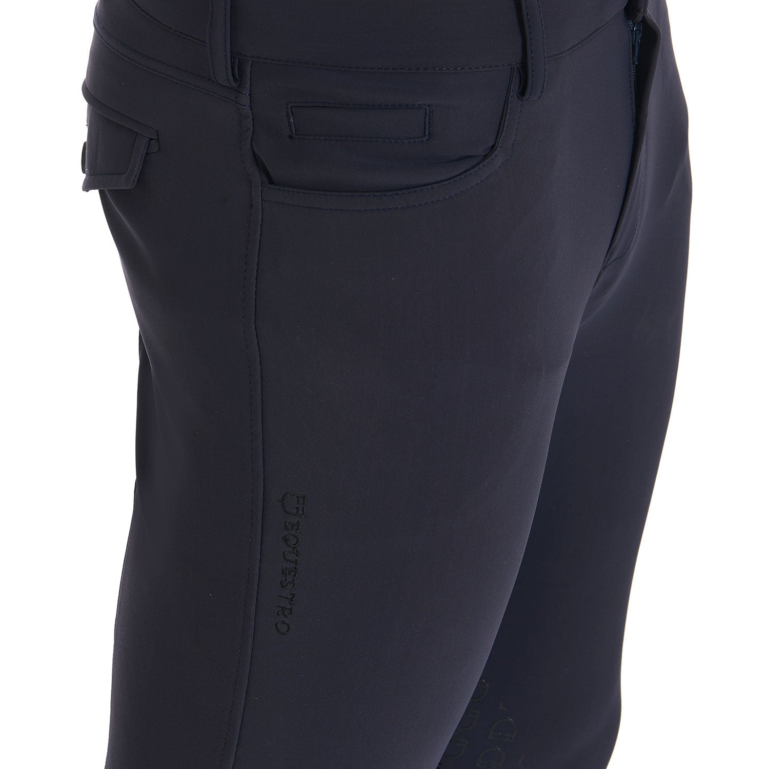 Pantalones de hombre slim fit grip con logo Equestro - Navy Blazer