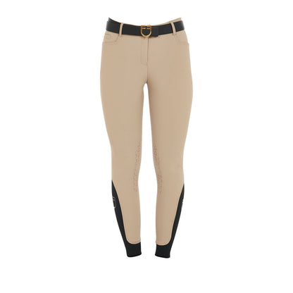 Pantalones de mujer slim fit grip con logo Equestro - Incense