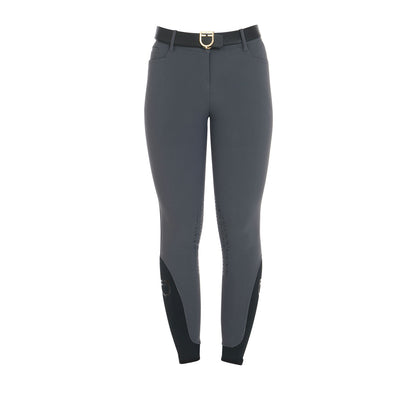 Pantalones de mujer slim fit grip con logo Equestro - Asphalt