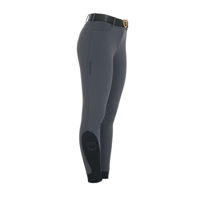 Pantalones de mujer slim fit grip con logo Equestro - Asphalt