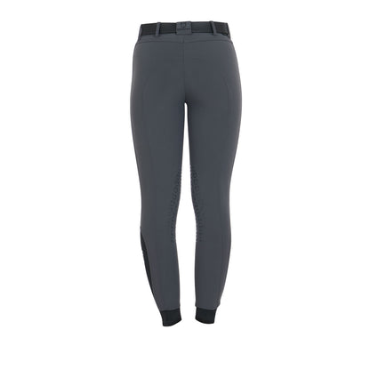 Pantalones de mujer slim fit grip con logo Equestro - Asphalt