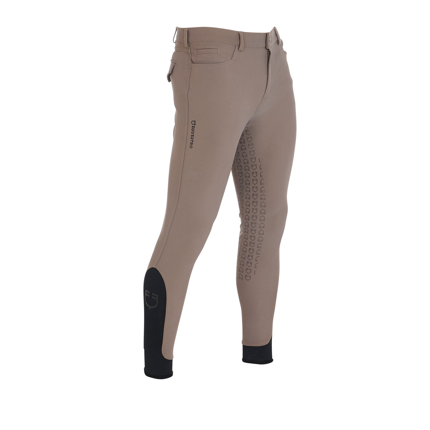 Pantalones de hombre slim fit full grip Equestro - Walnut