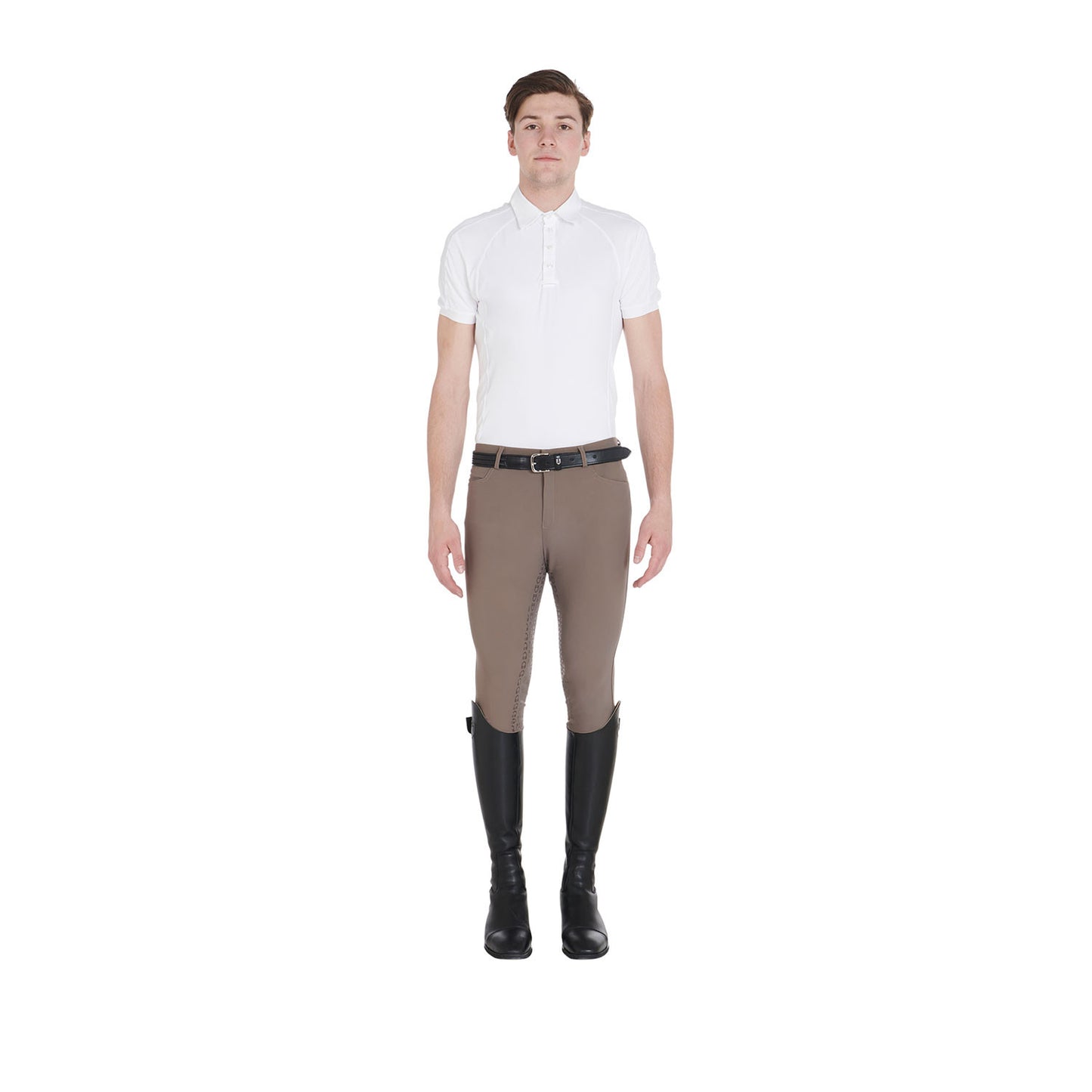 Pantalones de hombre slim fit full grip Equestro - Walnut