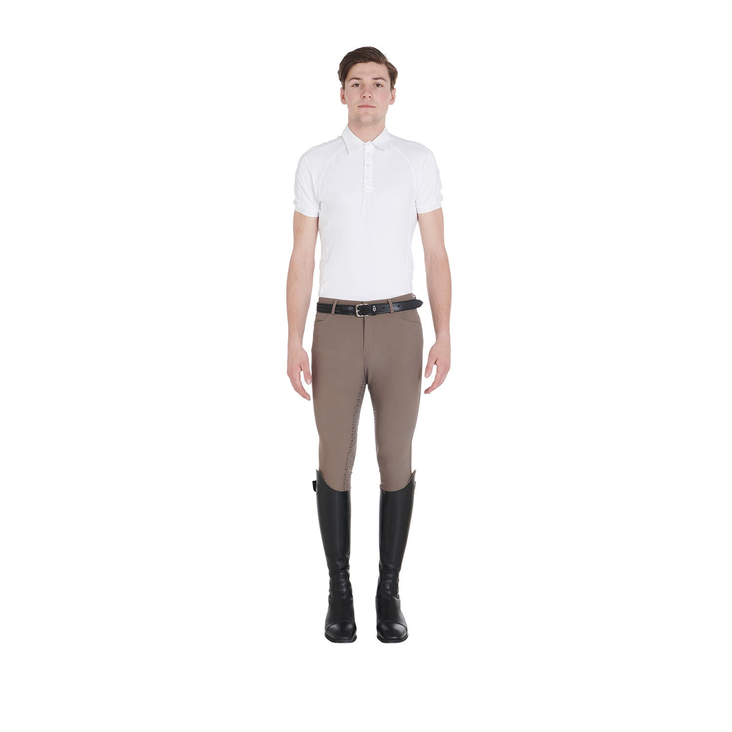 Pantalones de hombre slim fit full grip Equestro - Walnut
