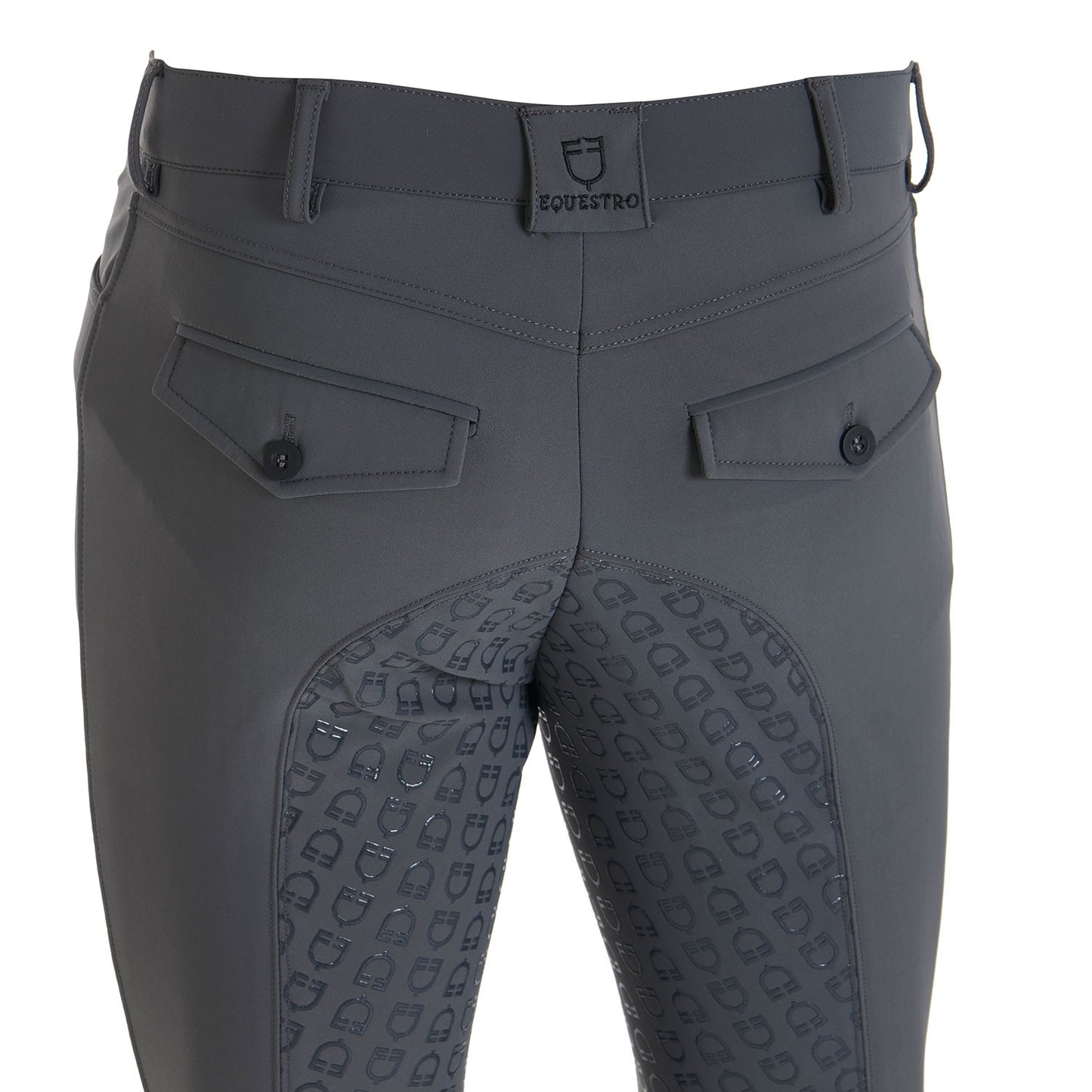 Pantalones de hombre slim fit full grip Equestro - Asphalt