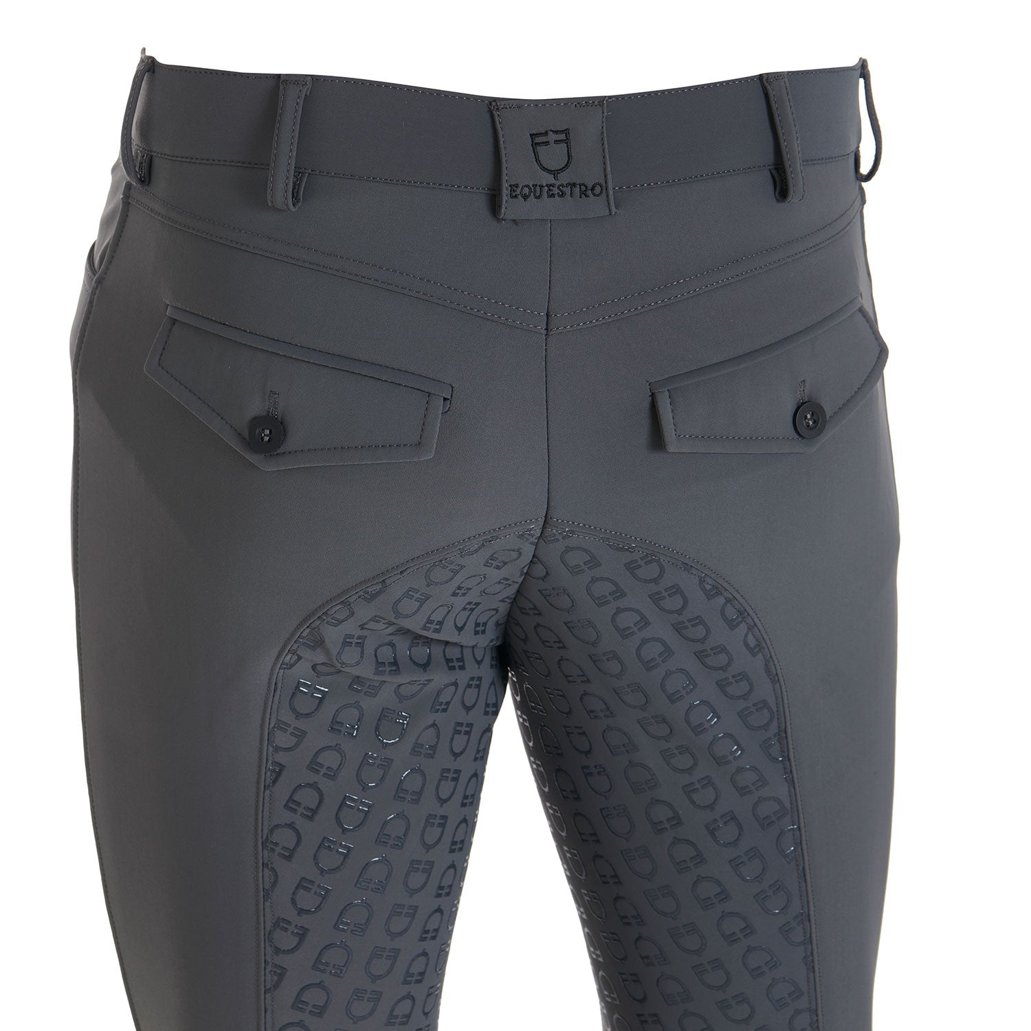 Pantalones de hombre slim fit full grip Equestro - Asphalt
