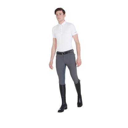 Pantalones de hombre slim fit full grip Equestro - Asphalt