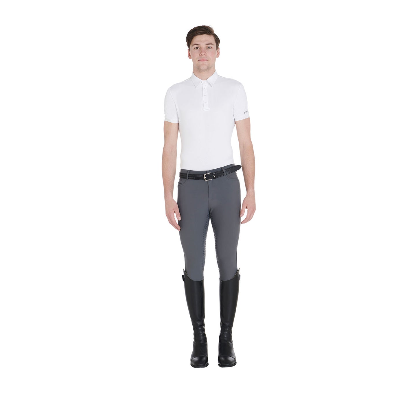 Pantalones de hombre slim fit full grip Equestro - Asphalt
