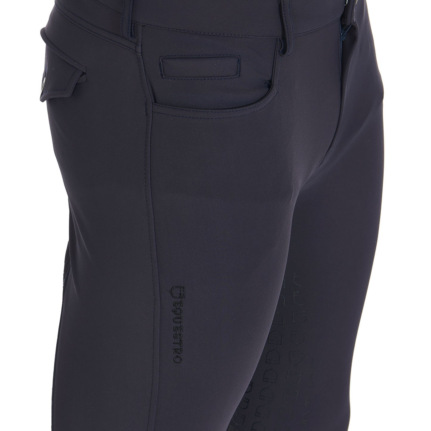 Pantalones de hombre slim fit full grip Equestro - Navy Blazer