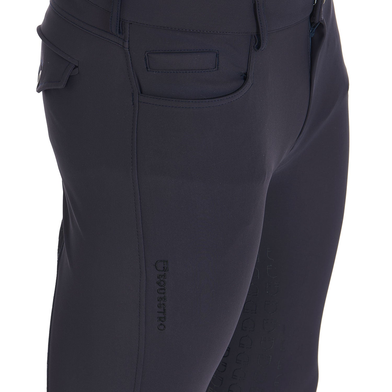Pantalones de hombre slim fit full grip Equestro - Navy Blazer