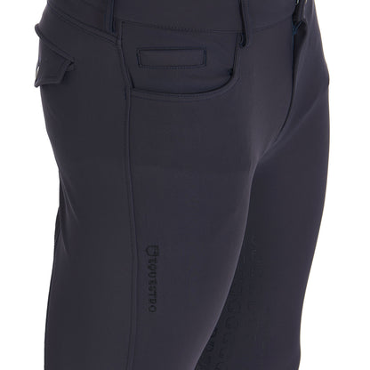 Pantalones de hombre slim fit full grip Equestro - Navy Blazer