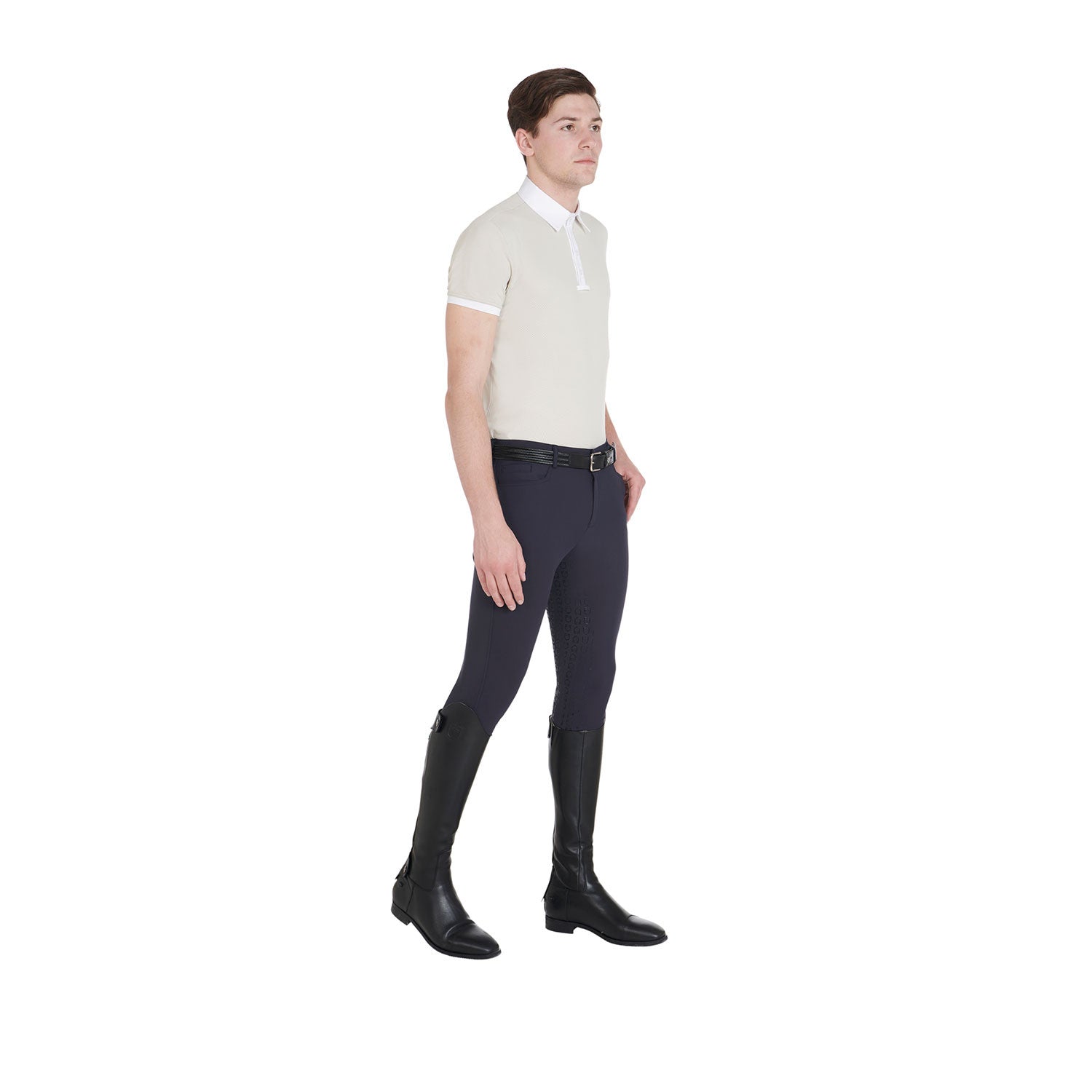 Pantalones de hombre slim fit full grip Equestro - Navy Blazer