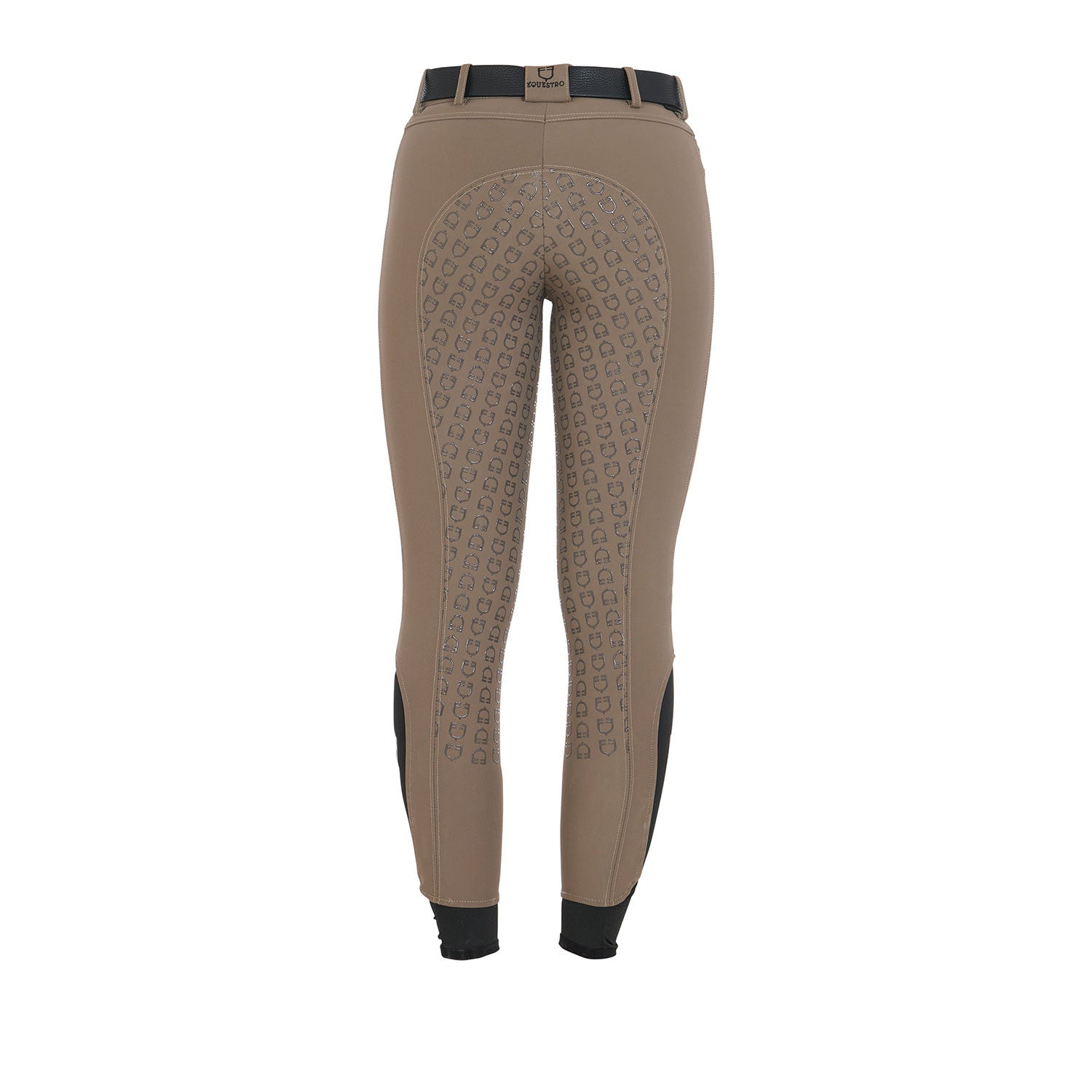 Pantalones de mujer slim fit full grip Equestro - Walnut