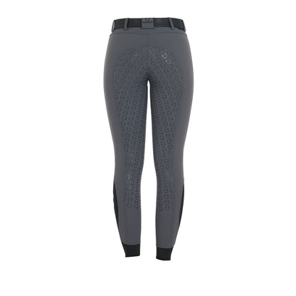 Pantalones de mujer slim fit full grip Equestro - Asphalt