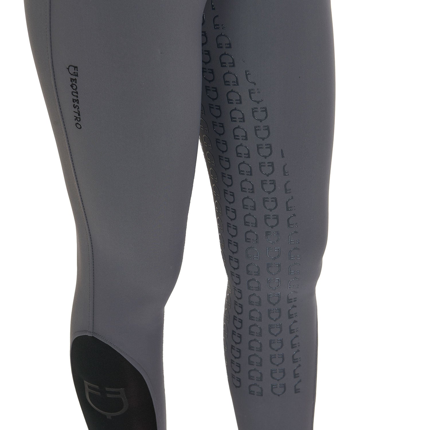 Pantalones de mujer slim fit full grip Equestro - Asphalt