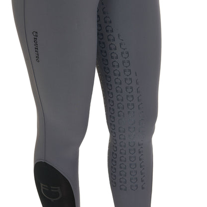 Pantalones de mujer slim fit full grip Equestro - Asphalt