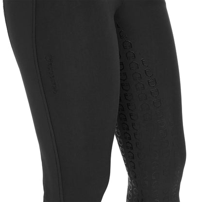 Pantalones de mujer slim fit full grip Equestro - Negro