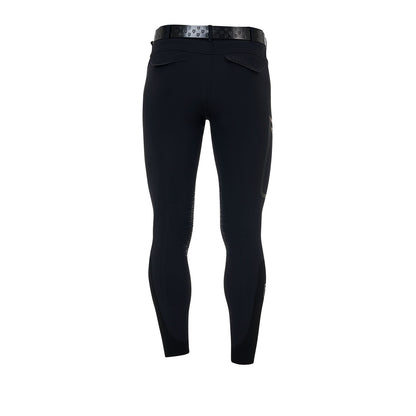 Pantalón slim fit hombre Equestro Ridertechnology costuras termoselladas - Negro