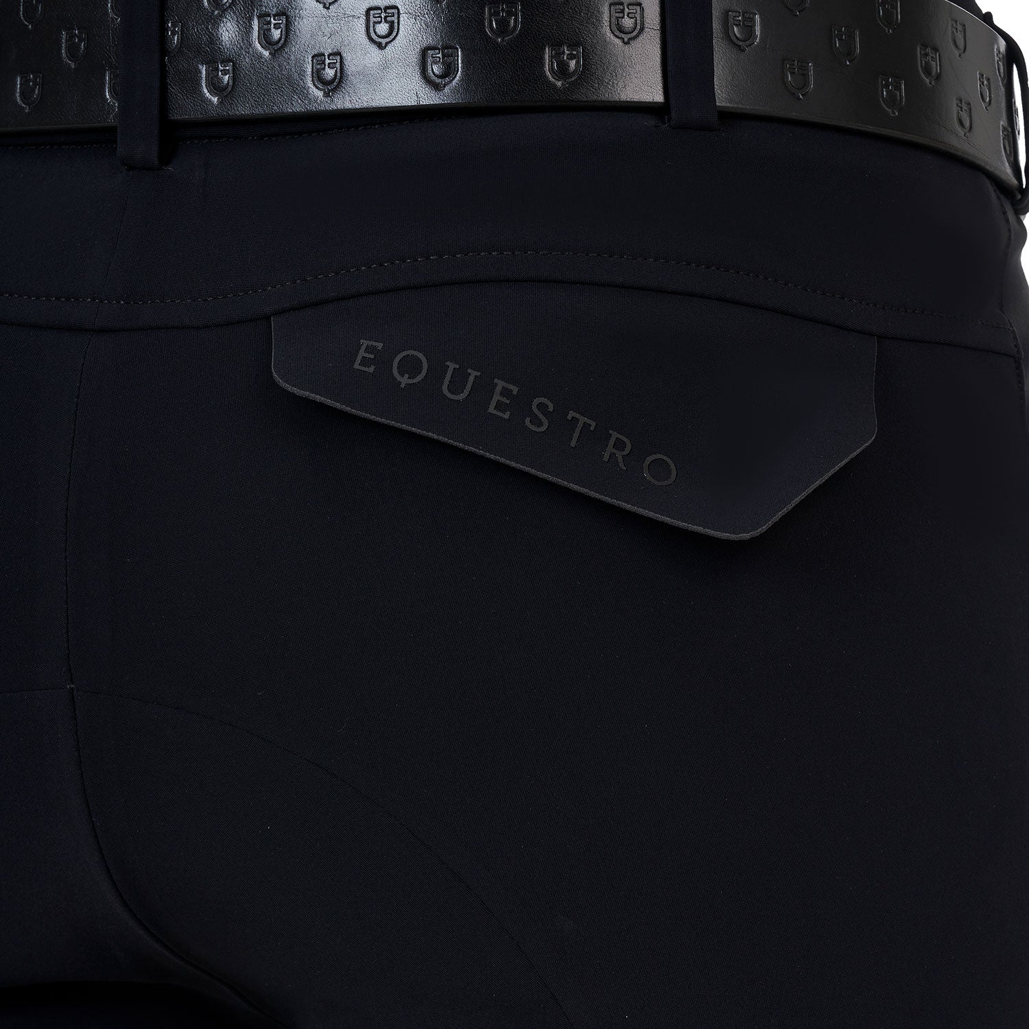 Pantalón slim fit hombre Equestro Ridertechnology costuras termoselladas - Negro