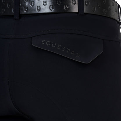 Pantalón slim fit hombre Equestro Ridertechnology costuras termoselladas - Negro