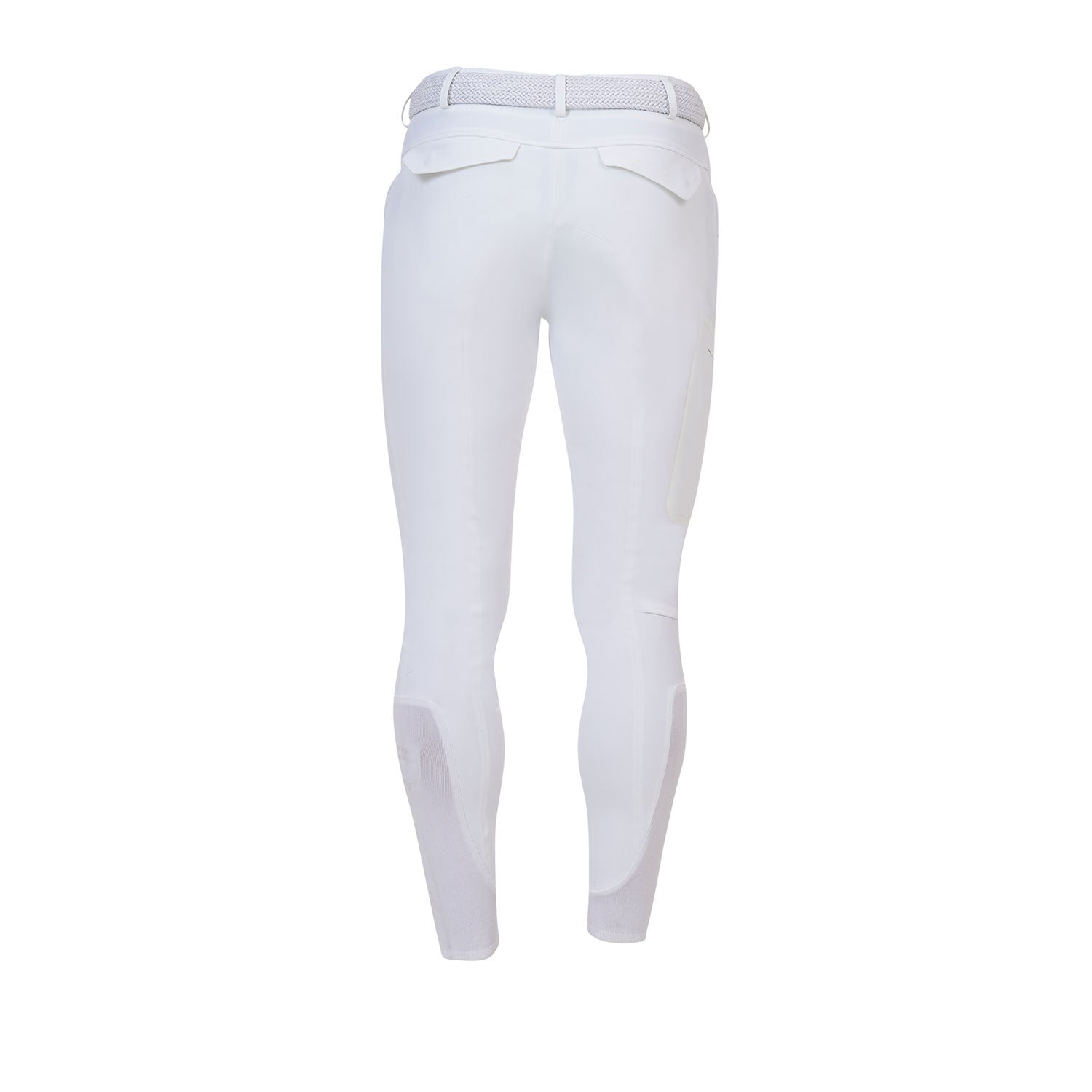 Pantalón slim fit hombre Equestro Ridertechnology costuras termoselladas - Blanco
